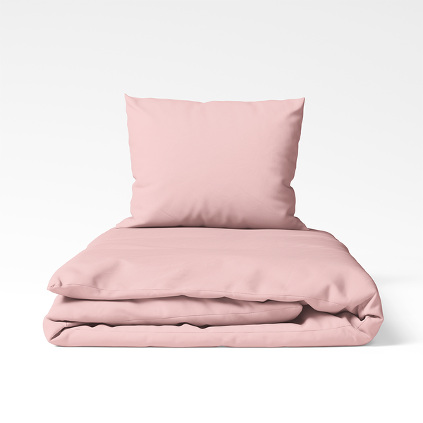 Rankų darbo medvilninis patalynės komplektas | Gossamer Pink