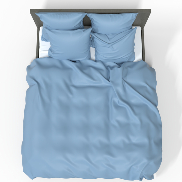 Handgefertigtes luxuriöses Premium-Baumwollsatin-Bettwäsche-Set | Glacier lake