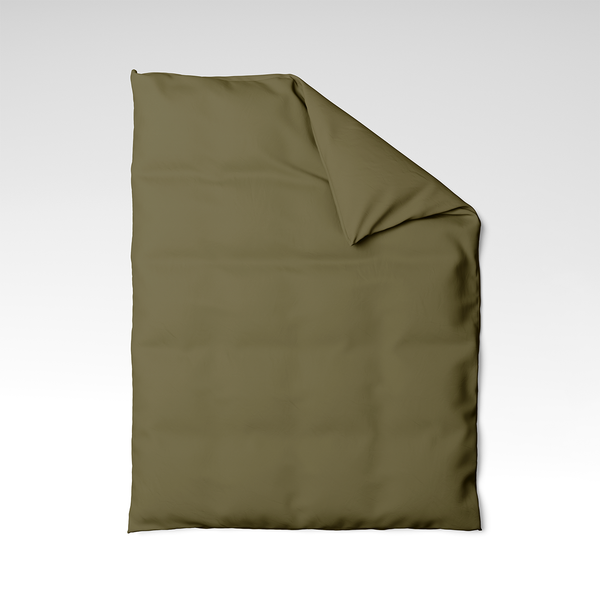 Handgefertigter Bettbezug aus Baumwolle | Burnt Olive