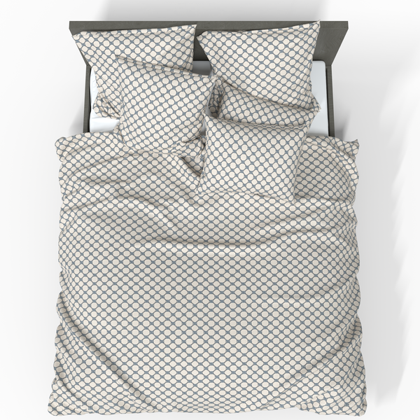 Handgefertigtes luxuriöses Deluxe-Baumwollsatin-Bettwäsche-Set | Milan